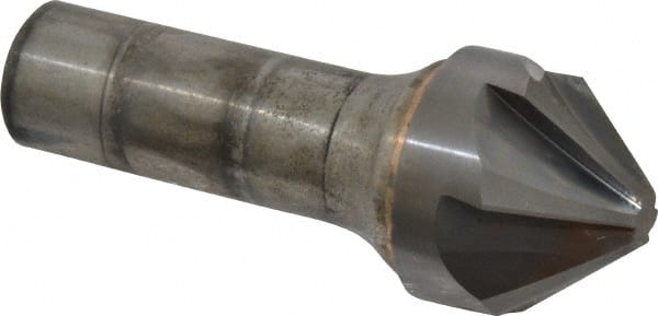 Hertel - 1-1/4" Head Diam, 3/4" Shank Diam, 6 Flute 82° Solid Carbide Countersink - Eagle Tool & Supply