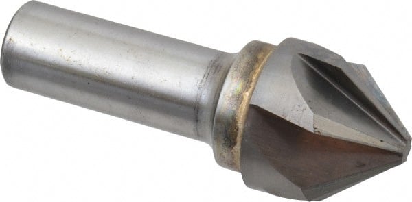 Hertel - 1-1/4" Head Diam, 3/4" Shank Diam, 6 Flute 90° Solid Carbide Countersink - Eagle Tool & Supply