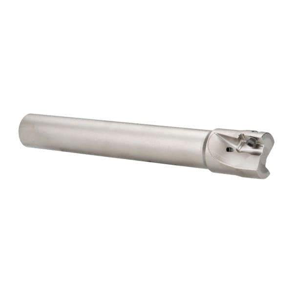 Seco - 1-1/4" Cut Diam, 0.669" Max Depth of Cut, 1" Shank Diam, 7.68" OAL, Indexable Square Shoulder End Mill - XO.X 1806.. Inserts, Cylindrical Shank, 90° Lead Angle, Through Coolant, Series Power Turbo - Eagle Tool & Supply