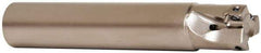 Seco - 5/8" Cut Diam, 0.197" Max Depth of Cut, 5/8" Shank Diam, 3.543" OAL, Indexable Square Shoulder End Mill - XO.X 0602 Inserts, Cylindrical Shank, 90° Lead Angle, Through Coolant, Series Nano Turbo - Eagle Tool & Supply
