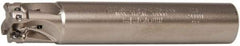 Seco - 5/8" Cut Diam, 0.197" Max Depth of Cut, 5/8" Shank Diam, 3.543" OAL, Indexable Square Shoulder End Mill - XO.X 0602 Inserts, Cylindrical Shank, 90° Lead Angle, Through Coolant, Series Nano Turbo - Eagle Tool & Supply