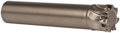 Seco - 1" Cut Diam, 0.197" Max Depth of Cut, 1" Shank Diam, 4.528" OAL, Indexable Square Shoulder End Mill - XO.X 0602 Inserts, Cylindrical Shank, 90° Lead Angle, Through Coolant, Series Nano Turbo - Eagle Tool & Supply