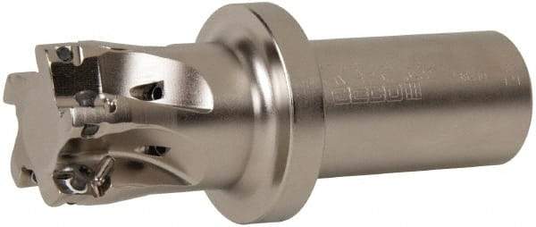 Seco - 1-1/2" Cut Diam, 0.433" Max Depth of Cut, 1-1/4" Shank Diam, 4.78" OAL, Indexable Square Shoulder End Mill - XO.X 1204.. Inserts, Weldon Shank, 90° Lead Angle, Through Coolant, Series Super Turbo - Eagle Tool & Supply