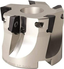 Seco - 12 Inserts, 100mm Cut Diam, 32mm Arbor Diam, 11mm Max Depth of Cut, Indexable Square-Shoulder Face Mill - 90° Lead Angle, 50mm High, XO.. 1204 Insert Compatibility - Eagle Tool & Supply