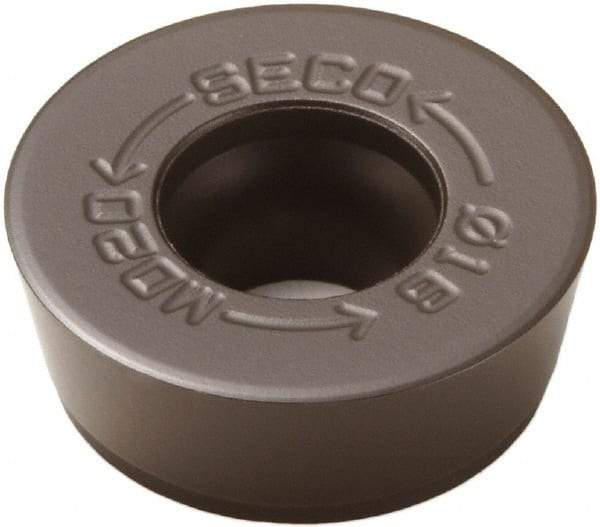 Seco - RPKW2006M0 MD22 Grade MS2500 Carbide Milling Insert - TiCN/Al2O3 Finish, 1/4" Thick, 0.787" Inscribed Circle - Eagle Tool & Supply