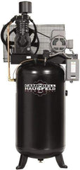 Campbell Hausfeld - 7.5 hp, 80 Gal Stationary Electric Vertical Air Compressor - Single Phase, 175 Max psi, 24.3 CFM, 230 Volt - Eagle Tool & Supply