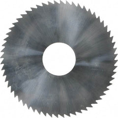 Made in USA - 2-1/4" Diam x 0.072" Blade Thickness x 5/8" Arbor Hole Diam, 60 Tooth Slitting and Slotting Saw - Arbor Connection, Solid Carbide, Concave Ground - Eagle Tool & Supply