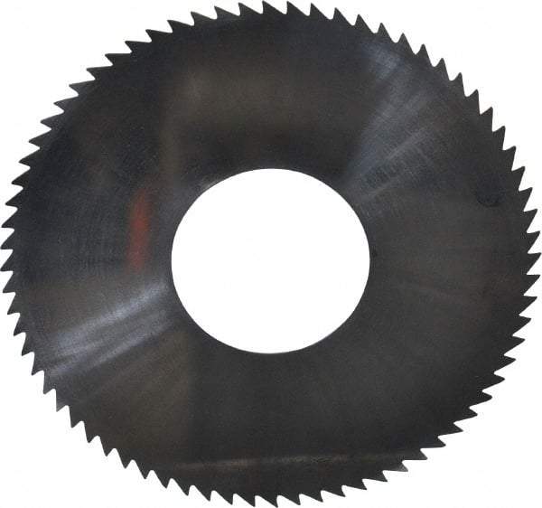 Made in USA - 2-3/4" Diam x 0.016" Blade Thickness x 1" Arbor Hole Diam, 72 Tooth Slitting and Slotting Saw - Arbor Connection, Solid Carbide, Concave Ground - Eagle Tool & Supply