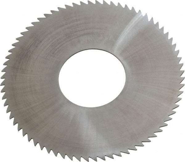 Made in USA - 2-3/4" Diam x 0.032" Blade Thickness x 1" Arbor Hole Diam, 72 Tooth Slitting and Slotting Saw - Arbor Connection, Solid Carbide, Concave Ground - Eagle Tool & Supply