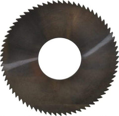 Made in USA - 2-3/4" Diam x 0.064" Blade Thickness x 1" Arbor Hole Diam, 72 Tooth Slitting and Slotting Saw - Arbor Connection, Solid Carbide, Concave Ground - Eagle Tool & Supply