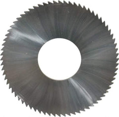 Made in USA - 2-3/4" Diam x 0.081" Blade Thickness x 1" Arbor Hole Diam, 72 Tooth Slitting and Slotting Saw - Arbor Connection, Solid Carbide, Concave Ground - Eagle Tool & Supply