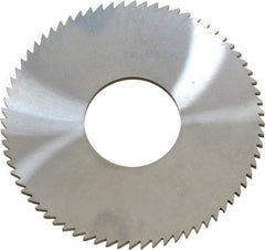 Made in USA - 2-3/4" Diam x 0.091" Blade Thickness x 1" Arbor Hole Diam, 72 Tooth Slitting and Slotting Saw - Arbor Connection, Solid Carbide, Concave Ground - Eagle Tool & Supply