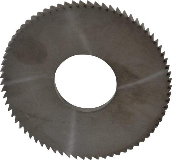 Made in USA - 2-3/4" Diam x 0.144" Blade Thickness x 1" Arbor Hole Diam, 72 Tooth Slitting and Slotting Saw - Arbor Connection, Solid Carbide, Concave Ground - Eagle Tool & Supply