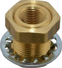 Parker - 1-14 Male Thread x 3/8 Female Thread, Brass Industrial Pipe Anchor Coupling - Male Straight Thread O-Ring x Female NPTF, 1,000 psi - Eagle Tool & Supply