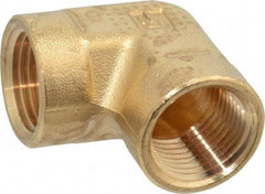 Parker - 3/8 Female Thread, Brass Industrial Pipe 90° Female Elbow - FNPTF, 1,000 psi - Eagle Tool & Supply