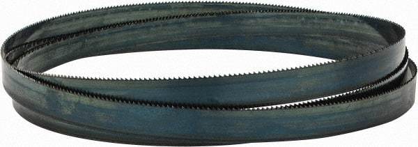 Starrett - 10 TPI, 7' 9" Long x 3/4" Wide x 0.032" Thick, Welded Band Saw Blade - Carbon Steel, Toothed Edge, Raker Tooth Set, Flexible Back, Contour Cutting - Eagle Tool & Supply