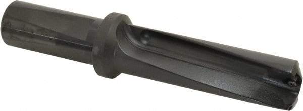 Kyocera - 3.37" Max Drill Depth, 3xD, 1-1/8" Diam, Indexable Insert Drill - 2 Inserts, 1" Shank Diam, Whistle Notch Shank - Eagle Tool & Supply