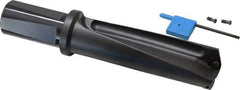 Kyocera - 4-1/2" Max Drill Depth, 3xD, 1-1/2" Diam, Indexable Insert Drill - 2 Inserts, 1-1/4" Shank Diam, Whistle Notch Shank - Eagle Tool & Supply