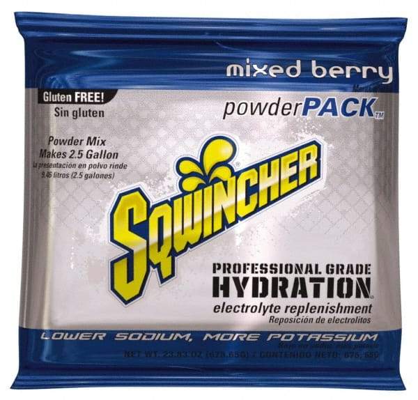 Sqwincher - 23.83 oz Pack Mixed Berry Activity Drink - Powdered, Yields 2.5 Gal - Eagle Tool & Supply