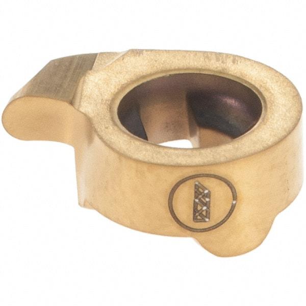 Iscar - 11180R090GIQR Grade IC528, 1.8mm Cutting Width Carbide Grooving Insert - 2.3mm Max Depth of Cut, Right Hand, 0.9mm Corner Radius, TiCN/TiN Finish - Eagle Tool & Supply