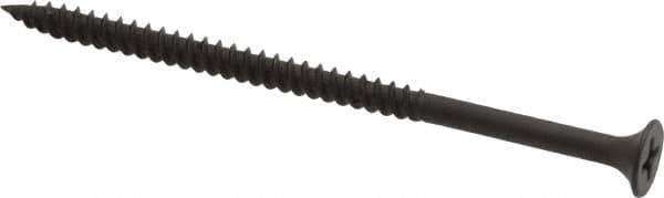 Value Collection - #8, 3" OAL, Phillips Drive Bugle Head, Steel Drywall Screws - Black Phosphate Finish, Grade 1018 - Eagle Tool & Supply