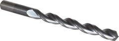 Chicago-Latrobe - 31/64" 135° High Speed Steel Jobber Drill - TiCN Finish, Right Hand Cut, Parabolic Flute, Straight Shank, 5-7/8" OAL, Notched Point - Eagle Tool & Supply