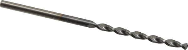 Chicago-Latrobe - #44 135° High Speed Steel Jobber Drill - TiCN Finish, Right Hand Cut, Parabolic Flute, Straight Shank, 2-1/8" OAL, Notched Point - Eagle Tool & Supply