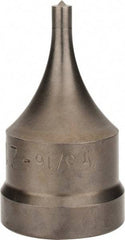 Cleveland Steel Tool - 1-9/16 Inch Long x 5/8 Inch Wide Oblong Ironworker Die - 2-3/8 Inch Head Diameter, 1-1/4 Inch Head Height - Eagle Tool & Supply