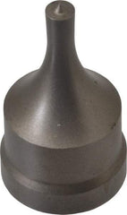 Cleveland Steel Tool - 1/4 Inch Diameter Round Ironworker Punch - 1-1/32 Inch Body Diameter, 1-5/32 Inch Head Diameter, 1-15/16 Inch Overall Length - Eagle Tool & Supply