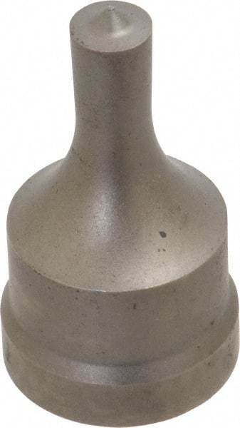 Cleveland Steel Tool - 3/8 Inch Diameter Round Ironworker Punch - 1-1/32 Inch Body Diameter, 1-5/32 Inch Head Diameter, 1-15/16 Inch Overall Length - Eagle Tool & Supply