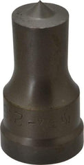 Cleveland Steel Tool - 3/4 Inch Diameter Round Ironworker Punch - 1-1/32 Inch Body Diameter, 1-5/32 Inch Head Diameter, 1-15/16 Inch Overall Length - Eagle Tool & Supply