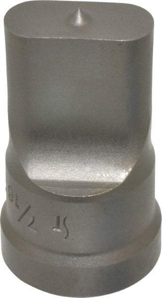 Cleveland Steel Tool - 7/16 Inch Wide Oblong Ironworker Punch - 1-1/32 Inch Body Diameter, 1-5/32 Inch Head Diameter, 1-15/16 Inch Overall Length - Eagle Tool & Supply