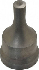 Cleveland Steel Tool - 3/8 Inch Diameter Round Ironworker Punch - 1-1/16 Inch Body Diameter, 1-7/32 Inch Head Diameter, 2-1/8 Inch Overall Length - Eagle Tool & Supply