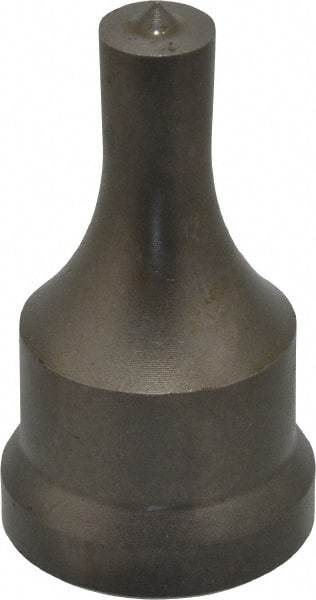 Cleveland Steel Tool - 7/16 Inch Diameter Round Ironworker Punch - 1-1/16 Inch Body Diameter, 1-7/32 Inch Head Diameter, 2-1/8 Inch Overall Length - Eagle Tool & Supply