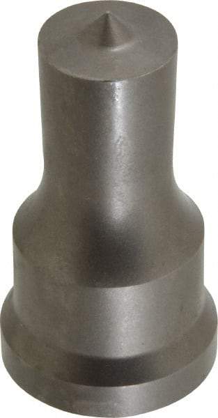 Cleveland Steel Tool - 3/4 Inch Diameter Round Ironworker Punch - 1-1/16 Inch Body Diameter, 1-7/32 Inch Head Diameter, 2-1/8 Inch Overall Length - Eagle Tool & Supply