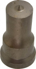 Cleveland Steel Tool - 7/8 Inch Diameter Round Ironworker Punch - 1-1/16 Inch Body Diameter, 1-7/32 Inch Head Diameter, 2-1/8 Inch Overall Length - Eagle Tool & Supply