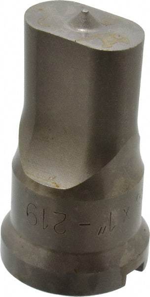 Cleveland Steel Tool - 9/16 Inch Wide Oblong Ironworker Punch - 1-1/16 Inch Body Diameter, 1-7/32 Inch Head Diameter, 2-1/8 Inch Overall Length - Eagle Tool & Supply