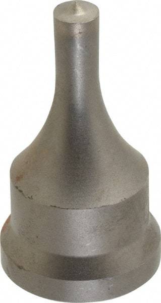 Cleveland Steel Tool - 11/32 Inch Diameter Round Ironworker Punch - 1-1/16 Inch Body Diameter, 1.24 Inch Head Diameter, 2-3/16 Inch Overall Length - Eagle Tool & Supply