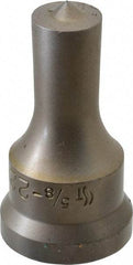 Cleveland Steel Tool - 5/8 Inch Diameter Round Ironworker Punch - 1-1/16 Inch Body Diameter, 1.24 Inch Head Diameter, 2-3/16 Inch Overall Length - Eagle Tool & Supply