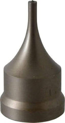 Cleveland Steel Tool - 3/16 Inch Diameter Round Ironworker Punch - 1-7/32 Inch Body Diameter, 1-3/8 Inch Head Diameter, 2-3/8 Inch Overall Length - Eagle Tool & Supply