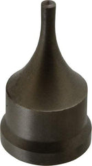 Cleveland Steel Tool - 7/32 Inch Diameter Round Ironworker Punch - 1-7/32 Inch Body Diameter, 1-3/8 Inch Head Diameter, 2-3/8 Inch Overall Length - Eagle Tool & Supply