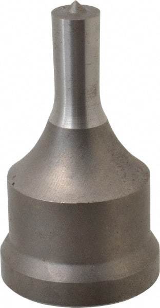 Cleveland Steel Tool - 13/32 Inch Diameter Round Ironworker Punch - 1-7/32 Inch Body Diameter, 1-3/8 Inch Head Diameter, 2-3/8 Inch Overall Length - Eagle Tool & Supply