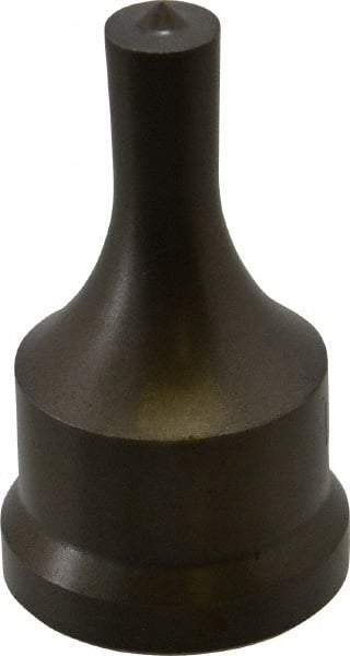 Cleveland Steel Tool - 7/16 Inch Diameter Round Ironworker Punch - 1-7/32 Inch Body Diameter, 1-3/8 Inch Head Diameter, 2-3/8 Inch Overall Length - Eagle Tool & Supply