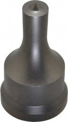 Cleveland Steel Tool - 1/2 Inch Diameter Round Ironworker Punch - 1-7/32 Inch Body Diameter, 1-3/8 Inch Head Diameter, 2-3/8 Inch Overall Length - Eagle Tool & Supply