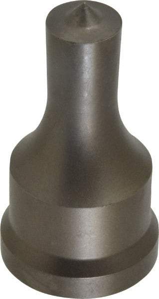 Cleveland Steel Tool - 5/8 Inch Diameter Round Ironworker Punch - 1-7/32 Inch Body Diameter, 1-3/8 Inch Head Diameter, 2-3/8 Inch Overall Length - Eagle Tool & Supply