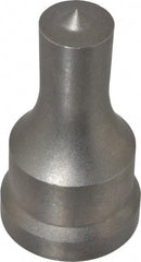 Cleveland Steel Tool - 11/16 Inch Diameter Round Ironworker Punch - 1-7/32 Inch Body Diameter, 1-3/8 Inch Head Diameter, 2-3/8 Inch Overall Length - Eagle Tool & Supply