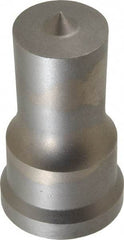 Cleveland Steel Tool - 1 Inch Diameter Round Ironworker Punch - 1-7/32 Inch Body Diameter, 1-3/8 Inch Head Diameter, 2-3/8 Inch Overall Length - Eagle Tool & Supply