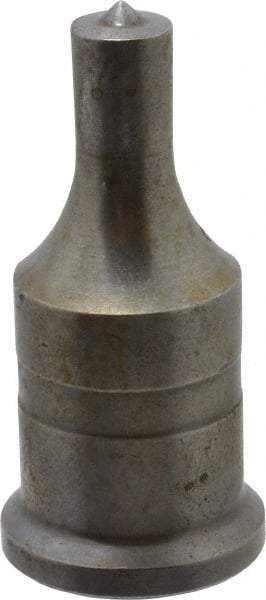 Cleveland Steel Tool - 7/16 Inch Diameter Round Ironworker Punch - 1 Inch Body Diameter, 1-3/16 Inch Head Diameter, 2-7/16 Inch Overall Length - Eagle Tool & Supply