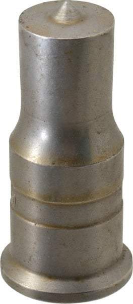 Cleveland Steel Tool - 13/16 Inch Diameter Round Ironworker Punch - 1 Inch Body Diameter, 1-3/16 Inch Head Diameter, 2-7/16 Inch Overall Length - Eagle Tool & Supply