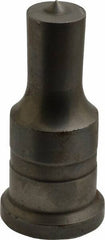 Cleveland Steel Tool - 13/16 Inch Diameter Round Ironworker Punch - 1-1/4 Inch Body Diameter, 1-1/2 Inch Head Diameter, 3-1/8 Inch Overall Length - Eagle Tool & Supply